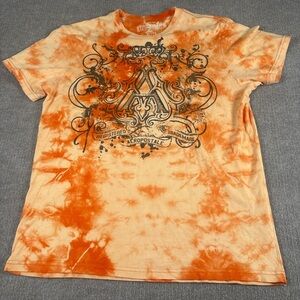 Aeropostale Orange Tie-Dye Men's Shirt 1274